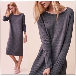 (3 for $25)Lou & Grey ‘sweatshirt dress,’ size XS, grey sweater dress